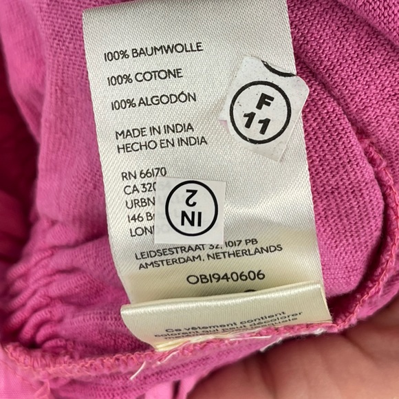 We The Free Pink Boho Peplum Smocked Tank Top M Cottagecore Festival Y2K - Picture 5 of 5